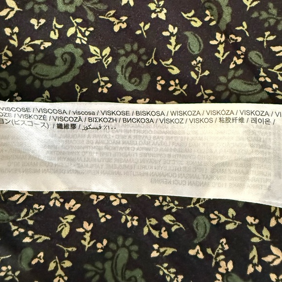 Mango Floral Long Sleeve‎ Maxi Dress Size Med (6) - Picture 11 of 12